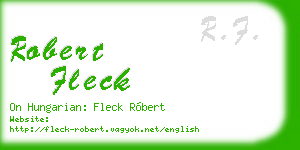 robert fleck business card